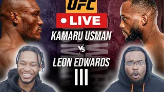 Leon Edwards vs. Kamaru Usman 3 UFC 286 | LIVE Commentary w/ RT TV Rob & Pat