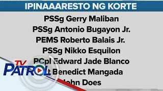 6 na dating pulis na akusado sa pagpatay kay Jemboy Baltazar ipinaaaresto na ng korte | TV Patrol