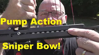 This bow, cooler than a slingshot? 11 fat steel balls! Wow.