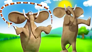 Aerobics | Funny Animal Cartoon For Kids | Jungle Book Diaries | Best Of Gazoon