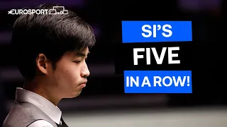 Si Jiahui Wins Huge FIVE Frames In A Row At World Snooker Champs 2023! | Part 2 | Eurosport Snooker