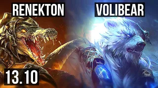 RENEKTON vs VOLIBEAR (TOP) | 8/4/18, 300+ games | KR Master | 13.10