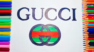 HOW TO DRAW THE GUCCI😍 LOGO💯"BRANDS LOGO SERIES #7"