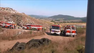 Hořící skládka TKO ve Stašově 11.9.2016 mp4