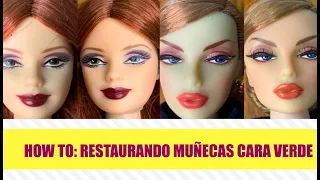 Restaurando Barbies cara verde