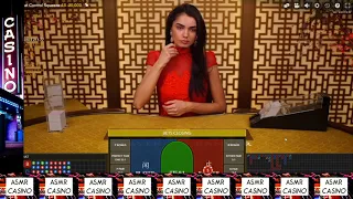 Soft Spoken Unintentional ASMR Card Dealing Live Casino Baccarat - Marika #1