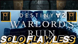 How To EASILY Solo FLAWLESS Warlord's Ruin Dungeon (Destiny 2) Warlock Featuring Dragon's Breath