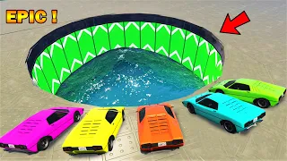 SHINCHAN & Franklin Tried Impossible Deep Water Booster Hole In GTA 5