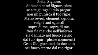 PIETA SIGNORE Song Lyrics Words text STRADELLA Italian trending sing along music song