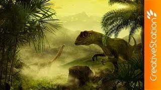 Age of dinosaurs - Speed art ( #Photoshop CS5 ) | CreativeStation