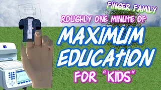 Finger Family Fun Nursery Rhyme Song by Hot Dad | Big Floating Fingers | Wild & Fun 4 "Kids"