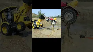 Mahindra Tractor Pulling Out JCB
