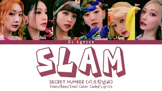 SECRET NUMBER (시크릿넘버) "SLAM" [Han/Rom/Ina] Lirik dan Terjemahan Indonesia Color Coded Lyrics