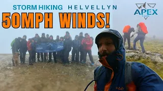 Hiking Helvellyn through 50MPH winds!