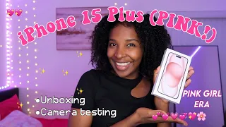 IPHONE 15 PLUS  UNBOXING- PINK💖