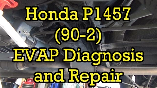 Honda Accord P1457 (90-2) EVAP Canister Vent Solenoid Diagnosis/Repair 1999 V6 (1998-2002 Similar)