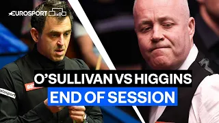 Ronnie O'Sullivan finishes session with class against John Higgins | Eurosport Snooker