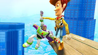 GTA 5 - Toy Story Ragdolls (Buzz, Woody, Jessie)