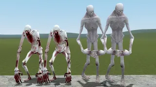 SCP-096 ULTIMATE VS  OLD SCP-096:SL!! Garrys Mod Sandbox