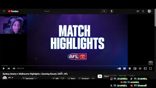 Sydney Swans v Melbourne Highlights | Opening Round, 2024 | AFL -TT Shanell Reaction