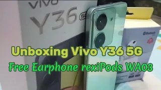 Unboxing Vivo Y36 5G Bonus Earphone Rexi WA03