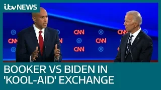 'You're dipping into Kool-Aid': Cory Booker and Joe Biden clash on criminal justice | ITV News