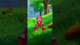 Five Little Monkeys #Shorts #ChuChuTV #NurseryRhymes #KidsSongs #numbers  #fivelittlemonkeys