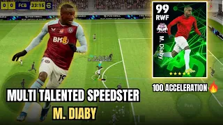Multi Talented Speedster M diaby Best Winger in All Posisiton || Efootball Mobile 2024