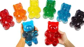 How to Make Giant Rainbow Gummy Bears | Fun & Easy DIY Jello Desserts to Try at Home!