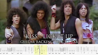 KISS - Lick it up [GUITARLESS BACKING TRACK + TAB]