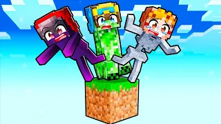 ONE BLOCK But We’re MOBS In Minecraft!