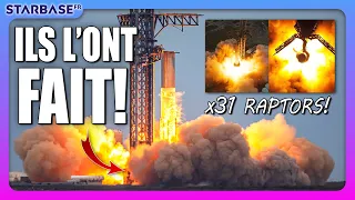 SpaceX allume 31 MOTEURS pour un test HISTORIQUE ! - Starship Update n°64