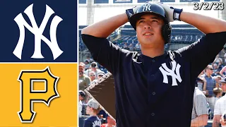 New York Yankees @ Pittsburgh Pirates | Spring Training Highlights | 3/2/23