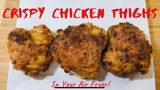 Crispy Fried Chicken Thighs | Air Fryer Chicken Thighs | Air Fryer Recipes |