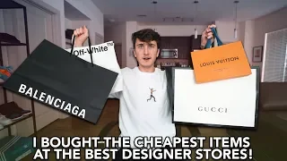 I Bought The CHEAPEST Items From Gucci, "OFF-WHITE", Louis Vuitton & Balenciaga!