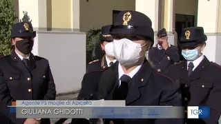 Caserta.Vittime del dovere: Giuliana Ghidotti, moglie di Pasquale Apicella, entra in Polizia