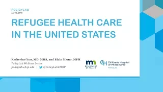 Refugee Health Care in the United States