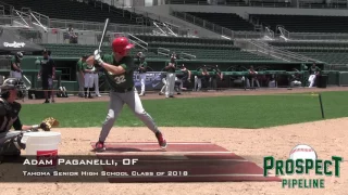 Adam Paganelli prospect video, OF, Tahoma Senior High School Class of 2018