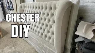 Изготовление кровати в каретной стяжке. DIY bed Chester