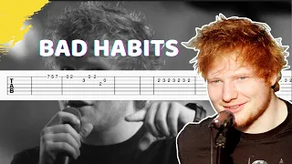 Ed Sheeran - Bad Habits (Guitar Tab/Tutorial)