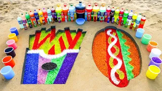 How to make French Fries and Hotdog with Orbeez, Giant Coca Cola, Mirinda, Fanta, Monster vs Mentos