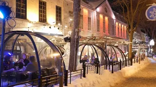 4K🇨🇦 Discover CANADA in WINTER - Winter Night Life in Quebec City