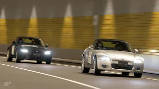 Daily Race A around Tokyo Expressway Central Outer Loop with the Honda S2000 '99. (GT Sport)