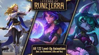 All 122 Level Up/Ascend Animations (inc. Lux Illuminated, Lillia and Vex) | Legends of Runeterra