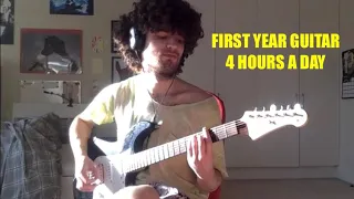 1 Year Guitar Progress (4 Hours a Day, Self-Taught)