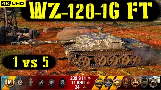 World of Tanks WZ-120-1G FT Replay - 10 Kills 6.2K DMG(Patch 1.7.0)