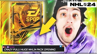 MY HUGE PACK OPENING! INSANE PULL! IN NHL 24 HUT