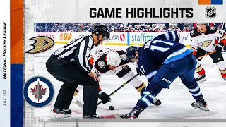 Ducks @ Jets 10/21/21 | NHL Highlights