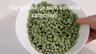 grasak i junetina na žlicu. ideja za ručak