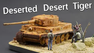 Tiger 1 Tank Abandoned in the Desert! Airfix Tiger 1 Scale Model Kit Diorama - Build & Review